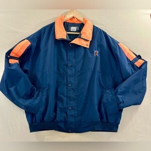 Vtg 80’s ROADWAY TRUCKING Preloved MGMT Blue/Orange Coat from Dallas Office
